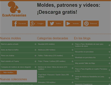 Tablet Screenshot of ecoartesanias.com